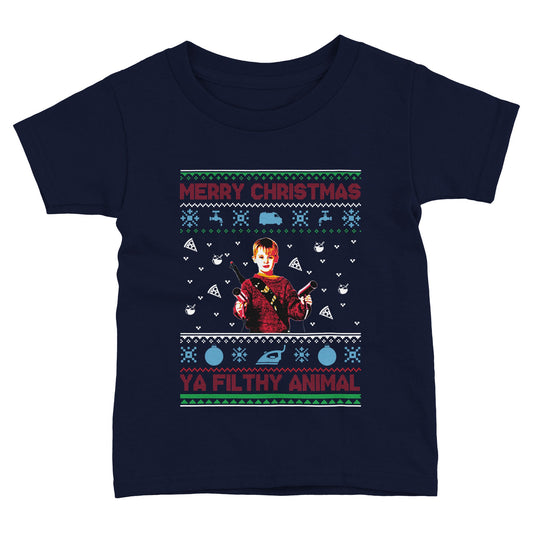 Merry Christmas Ya Filthy Animal Toddler T-Shirt