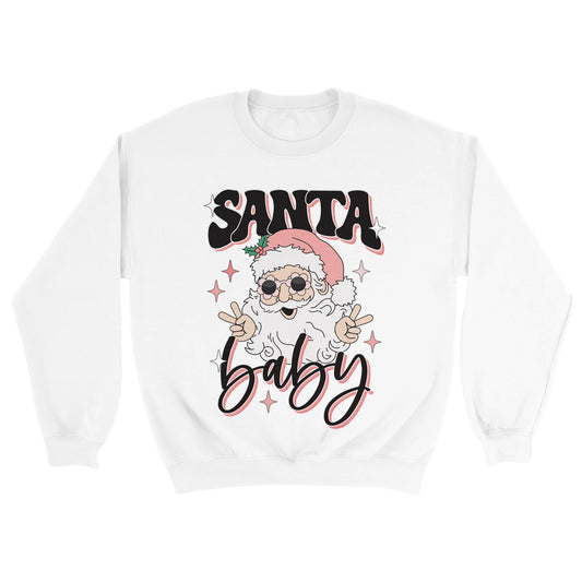 Santa Baby Christmas  Unisex Crewneck Sweatshirt