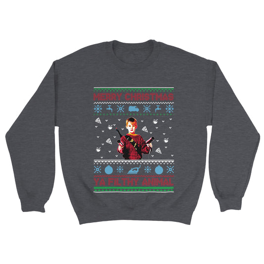 Merry Christmas Ya Filthy Animal Unisex Crewneck Sweatshirt