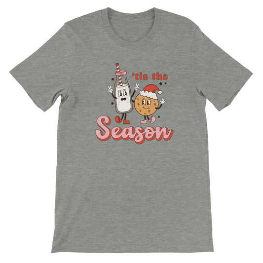 Tis the Season Milk and Cookies Christmas T-Shirt