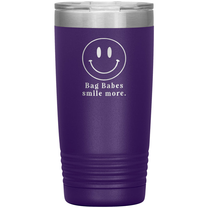 Bag Babes Smile More Tumbler