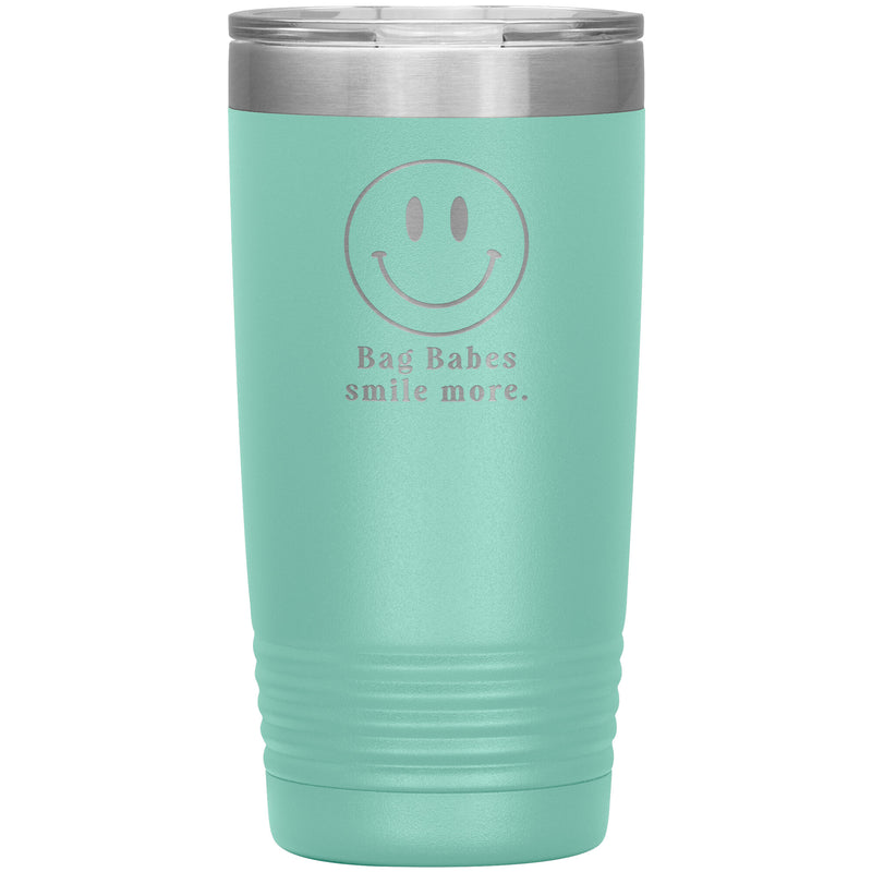 Bag Babes Smile More Tumbler