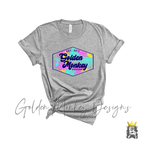 Golden Monkey Designs Tropical Shirt Pastels