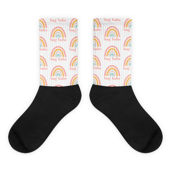 Bag Babe Rainbow Pattern Socks