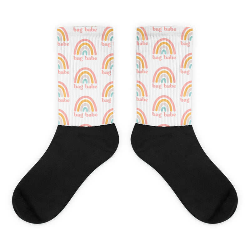 Bag Babe Rainbow Pattern Socks
