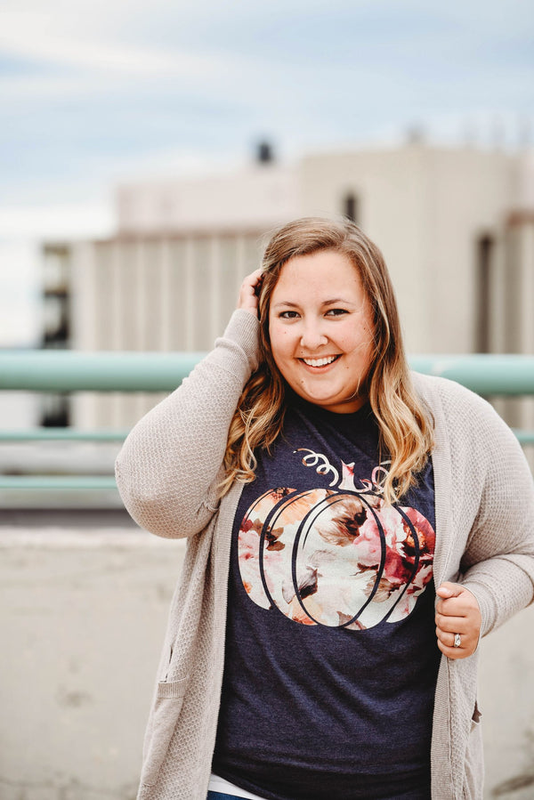 Floral Pumpkin Shirt