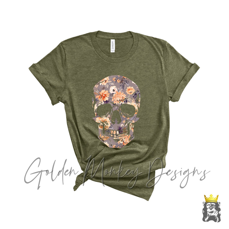 Floral Skull Shirt