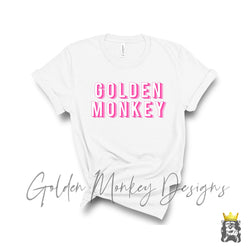 Golden Monkey Designs Pink Repeating