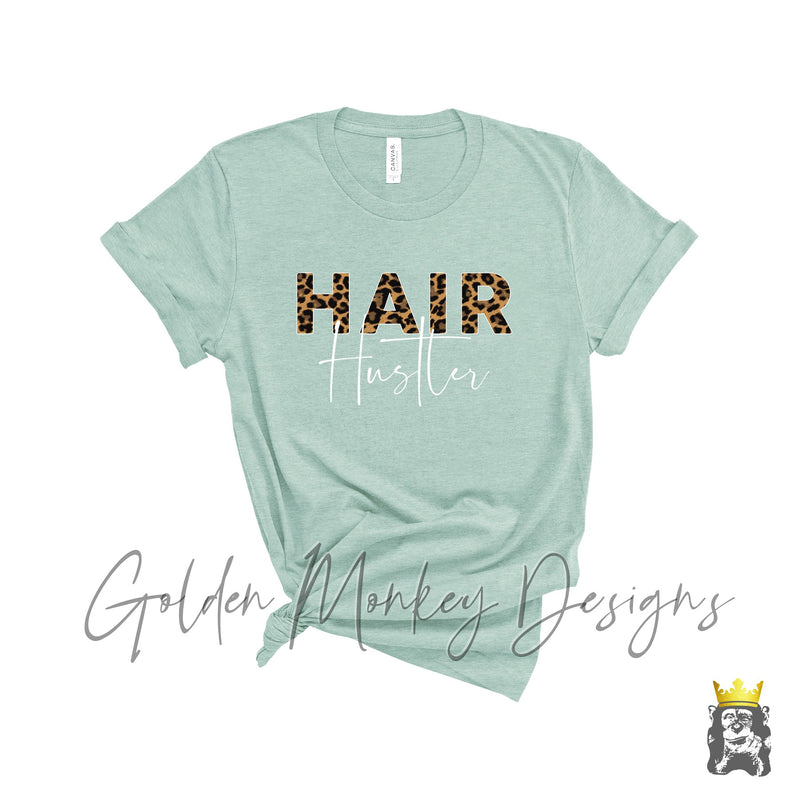 Hair Hustler Leopard Print Shirt