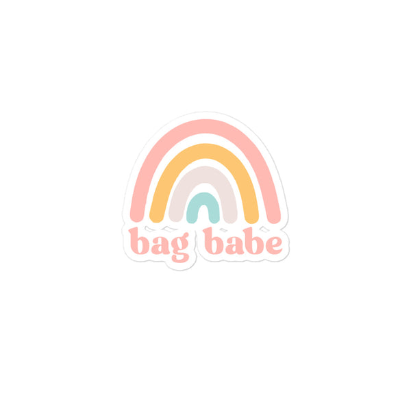 Bag Babe Rainbow Sticker