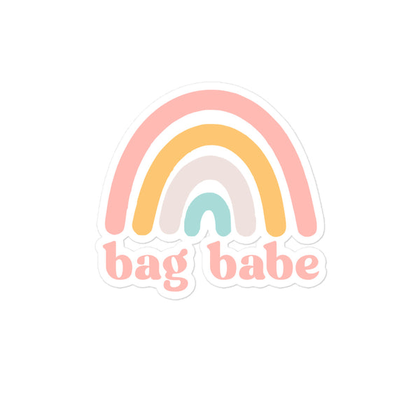 Bag Babe Rainbow Sticker