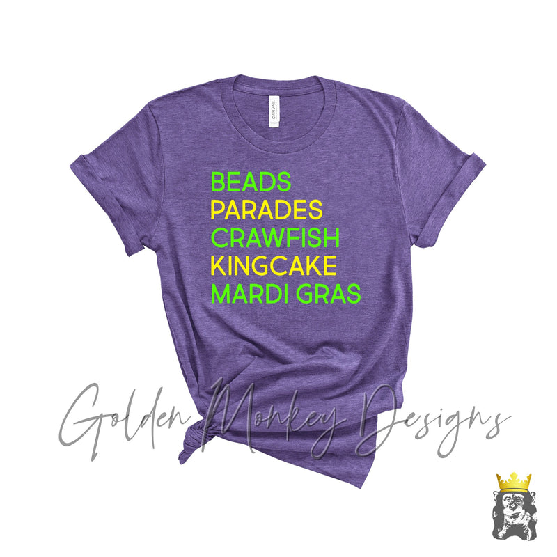 Mardi Gras Hilights Shirt