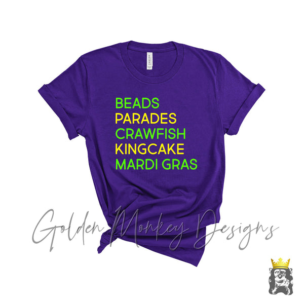 Mardi Gras Hilights Shirt