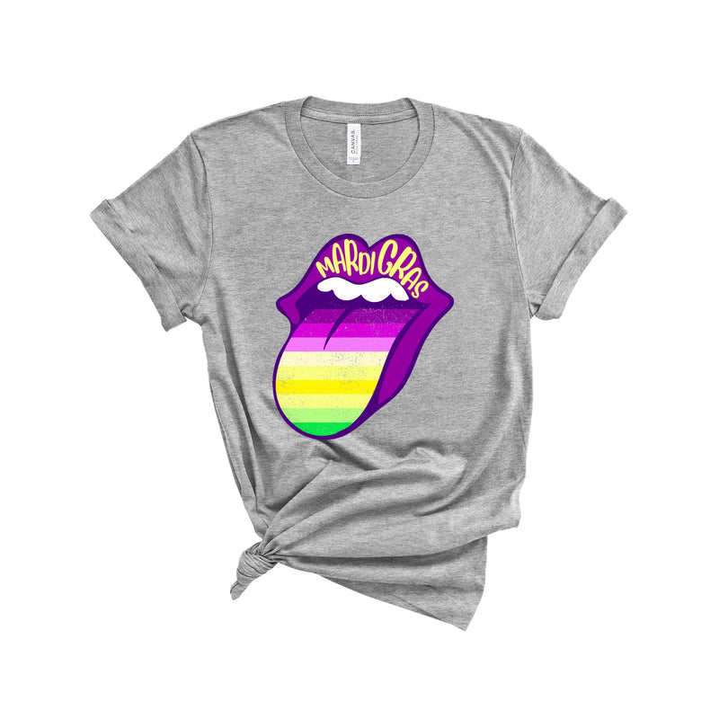 Mardi Gras Tonge and Lips Shirt