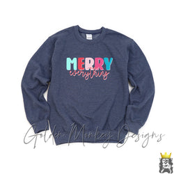 Merry Everything Colorful Christmas Sweatshirt