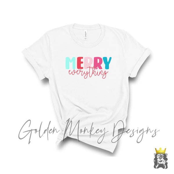 Merry Everything Colorful Christmas Shirt