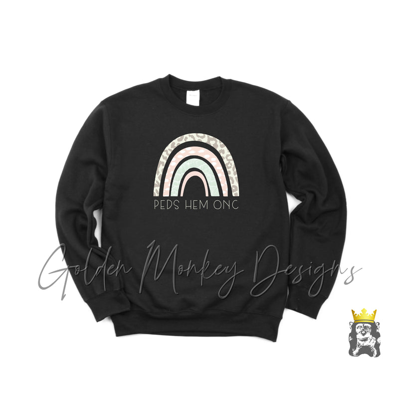 Peds Onc Rainbow Sweatshirt