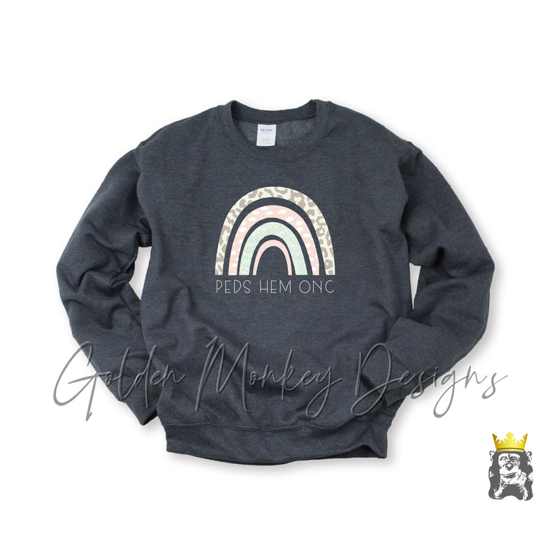 Peds Onc Rainbow Sweatshirt