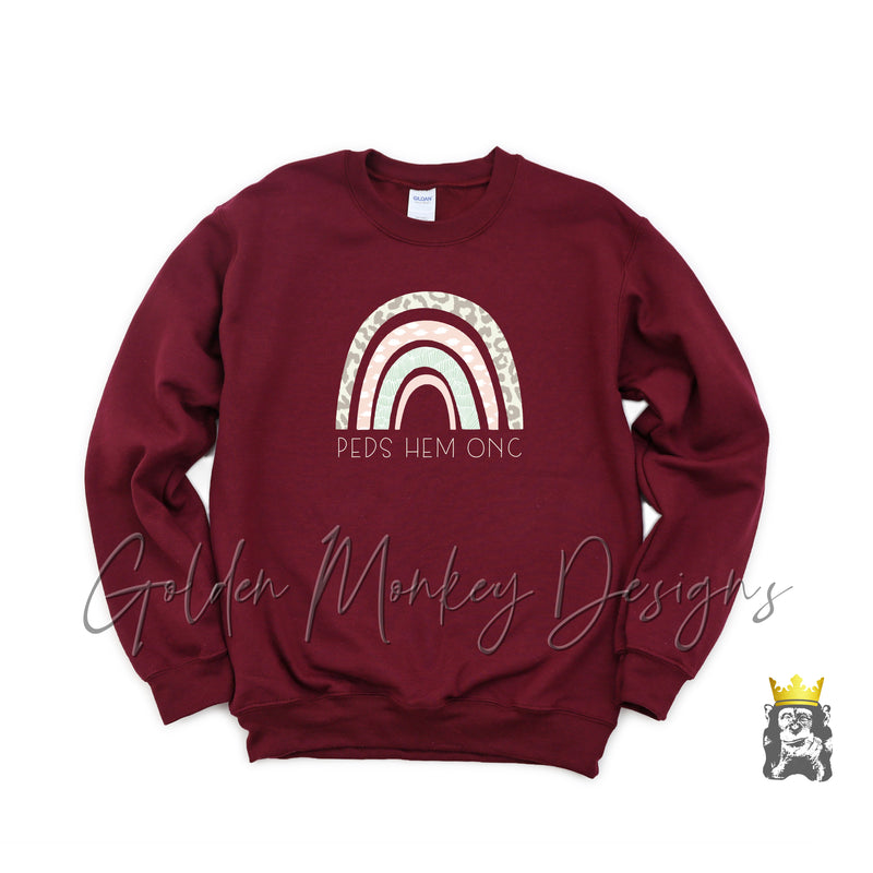 Peds Onc Rainbow Sweatshirt