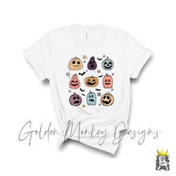 Pumpkin Grid Halloween Shirt