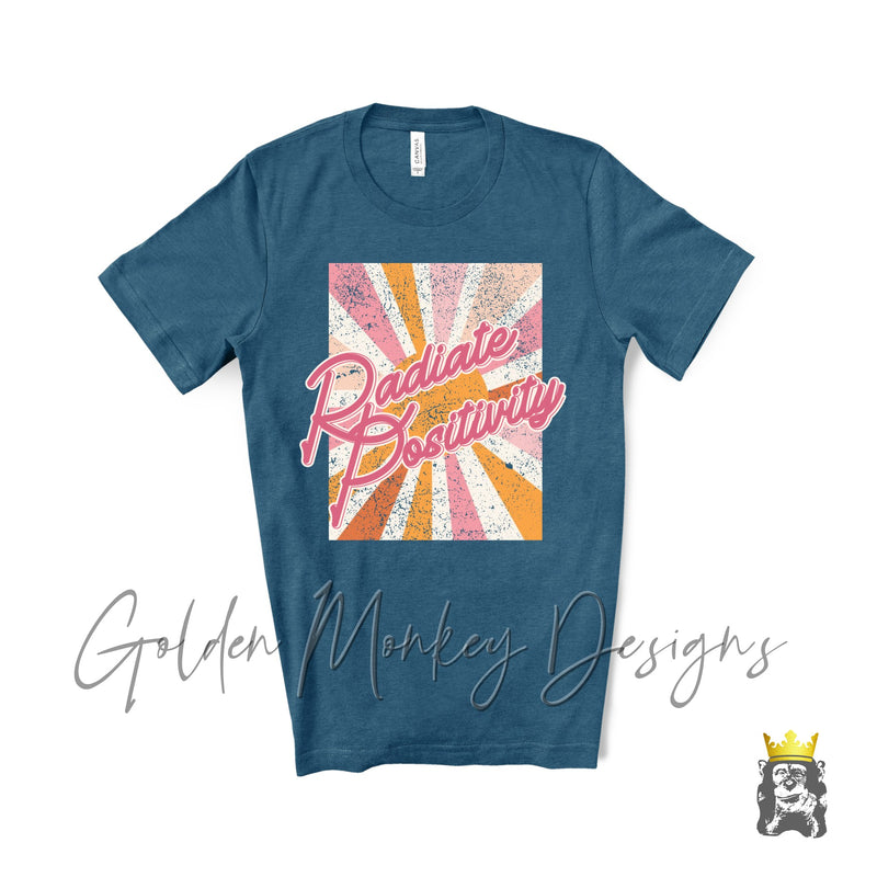 Radiate Positivity Distressed Sunshine Shirt