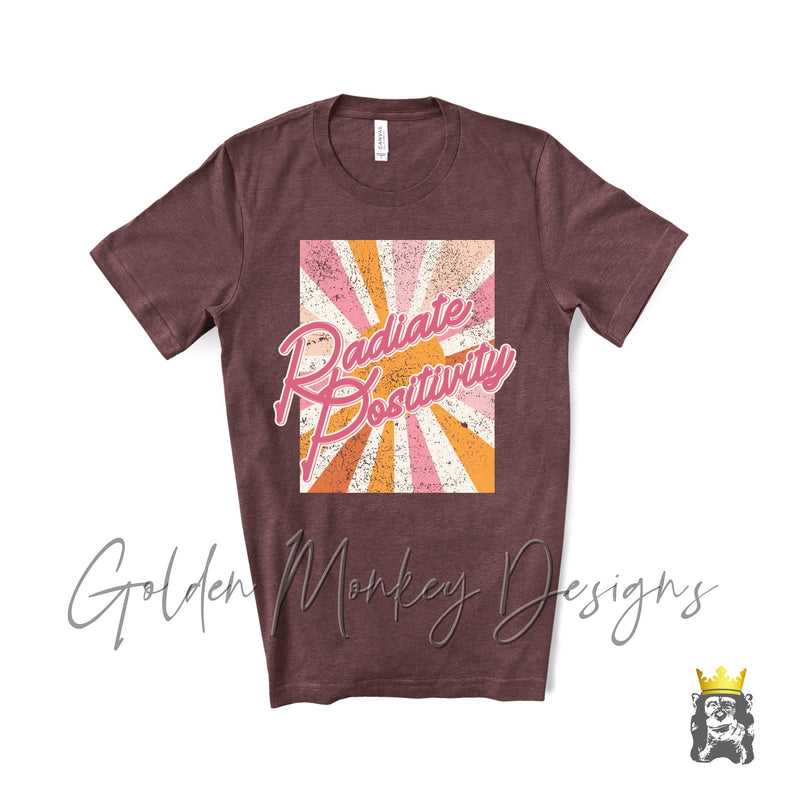 Radiate Positivity Distressed Sunshine Shirt