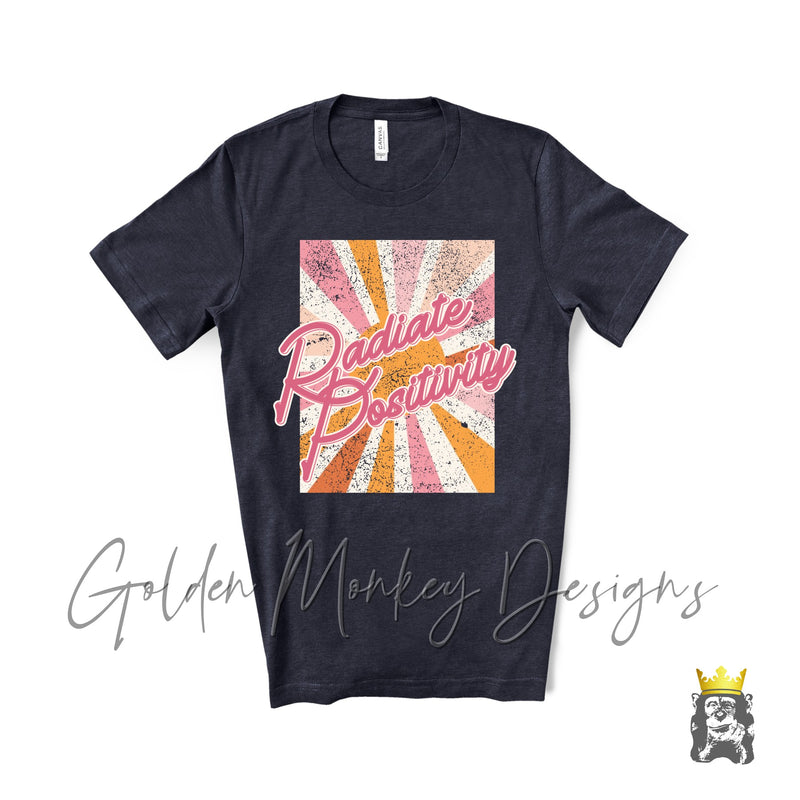 Radiate Positivity Distressed Sunshine Shirt