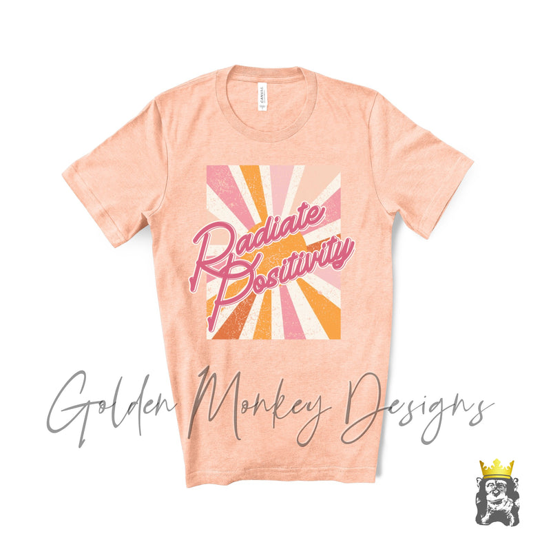 Radiate Positivity Distressed Sunshine Shirt