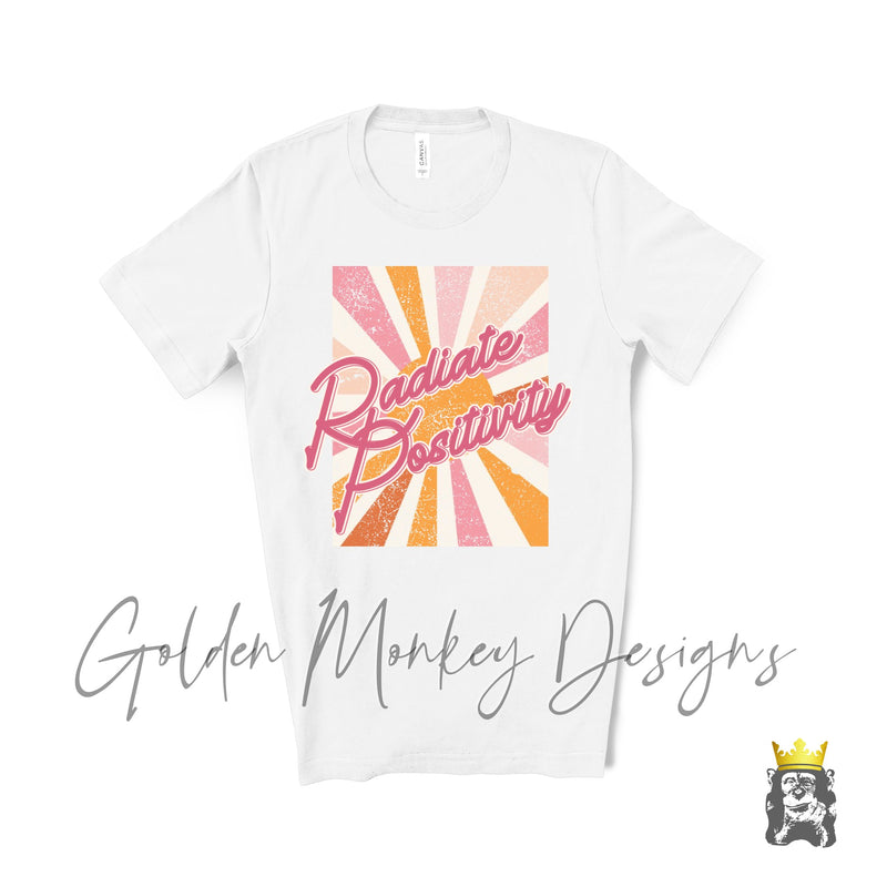Radiate Positivity Distressed Sunshine Shirt