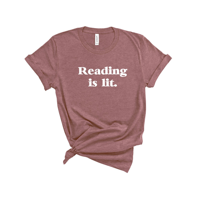 Reading is Lit Funny Teacher Shirt