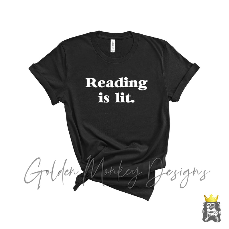 Reading is Lit Funny Teacher Shirt