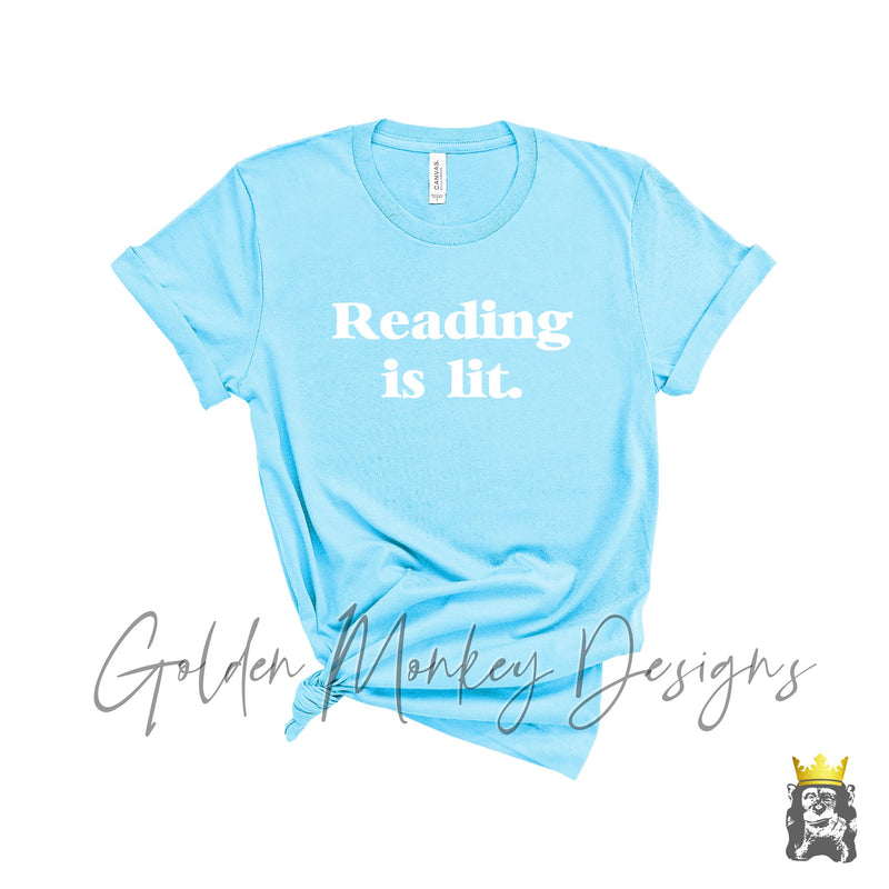 Reading is Lit Funny Teacher Shirt