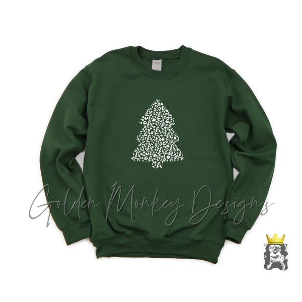 Leopard Christmas Tree Sweatshirt